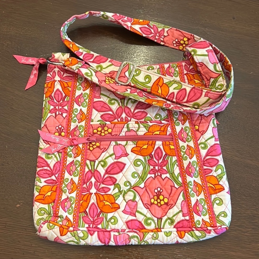 Vera Bradley Spring Floral Quilted Crossbody Bag
